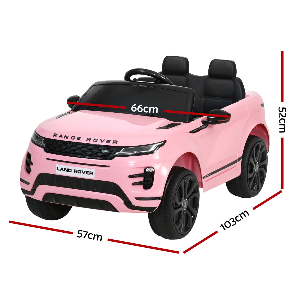 Kids Electric Ride On Car Land Rover Licensed Toy Cars Remote 12V Battery Pink