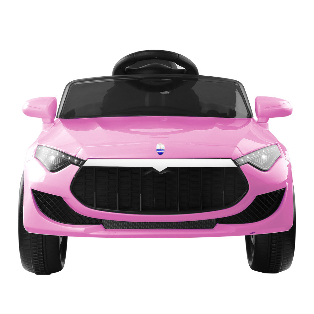 Rigo Kids Electric Ride On Car Toys Cars Headlight Music Remote Control 12V Pink