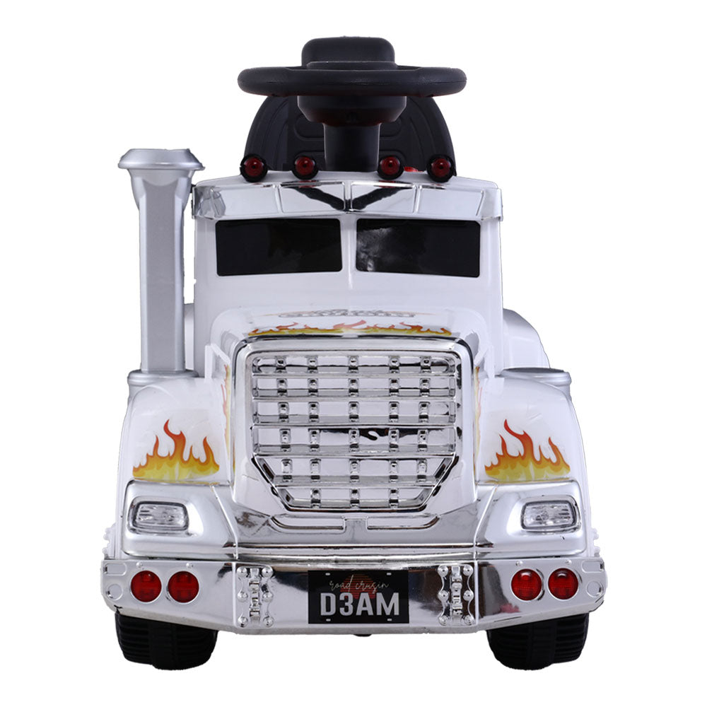 Rigo Kids Electric Ride On Car Truck Motorcycle Motorbike Toy Cars 6V White