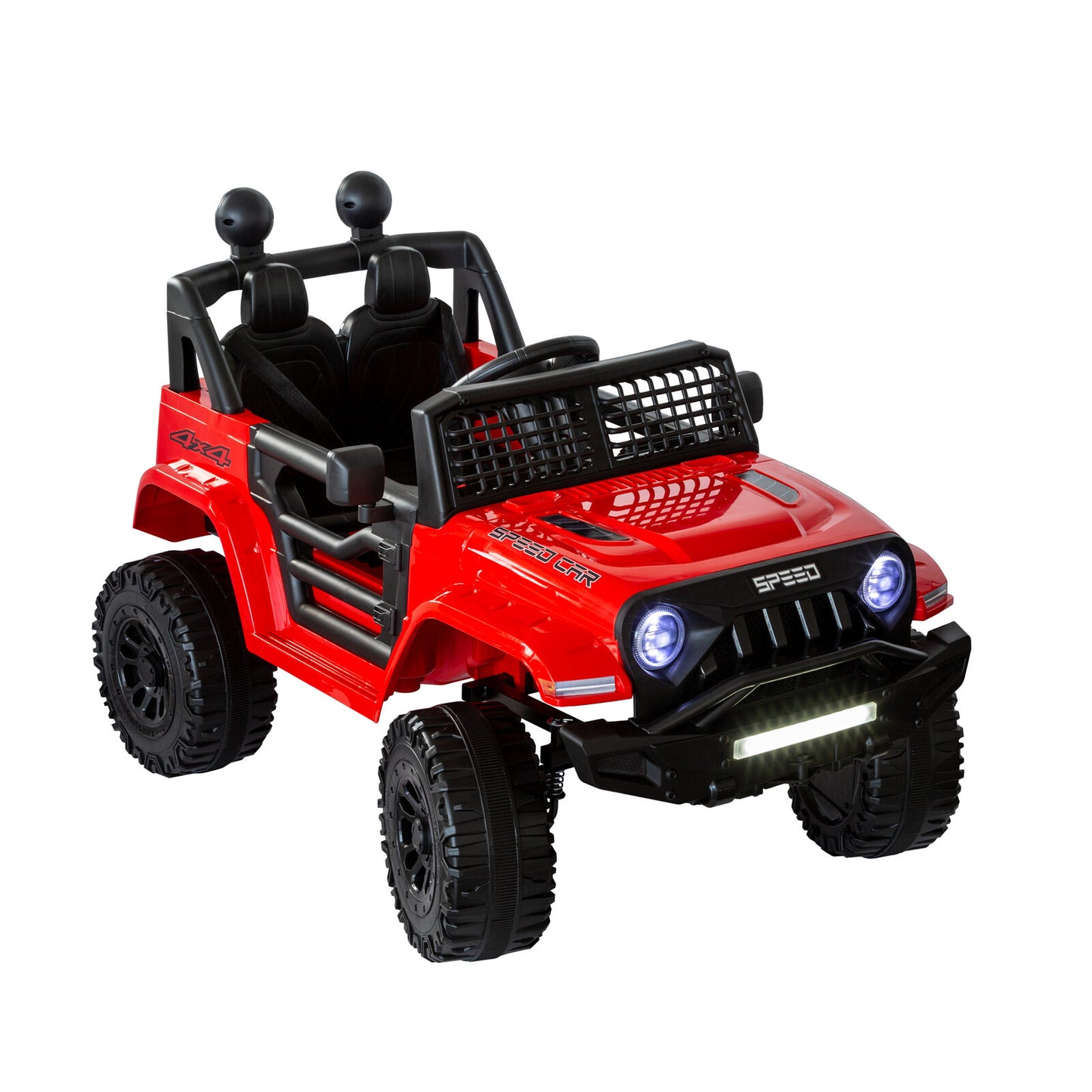 Jeep Inspired Remote Controlled Ride-on Electric Car (Red)