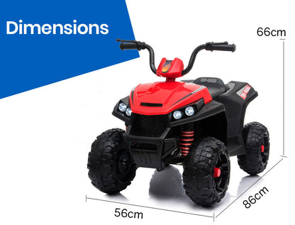 ROVO KIDS Electric Ride-On ATV Quad Bike Toy Boys Toddler Battery Motorised Car