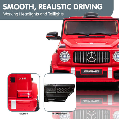 Kahuna Mercedes Benz AMG G63 Licensed Kids Ride On Electric Car Remote Control - Red