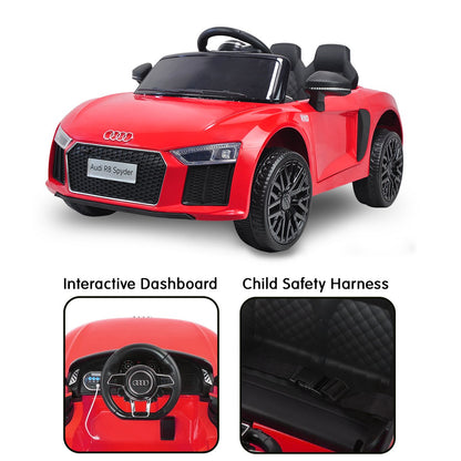 Kahuna R8 Spyder Audi Licensed Kids Electric Ride On Car Remote Control - Red